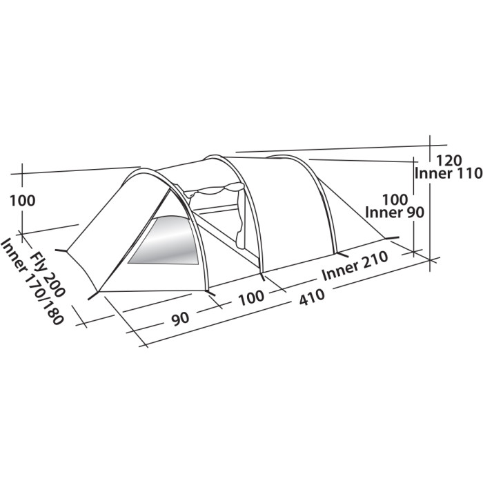 Палатка Easy Camp Spirit 300 Teal Green  