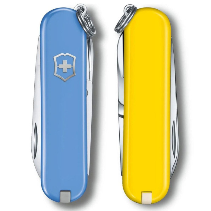 Нож Victorinox Classic SD Ukraine 58мм/7функ/гол-желт  