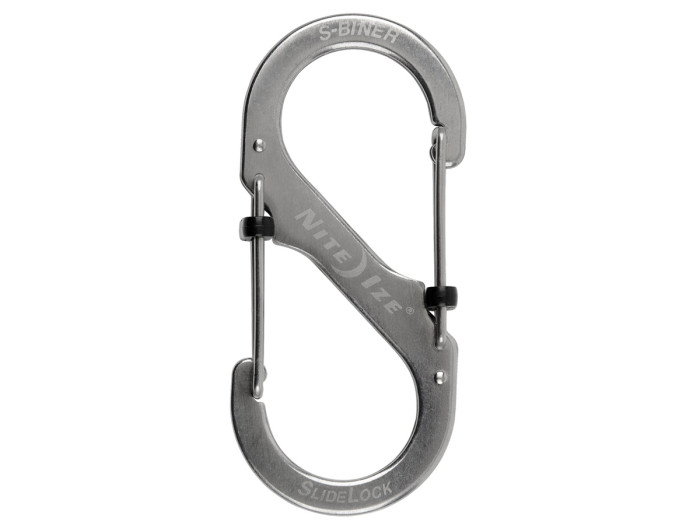 Карабин Nite Ize S-Biner с фиксатором SlideLock № 4 Stainless (LSB4-11-R3)  