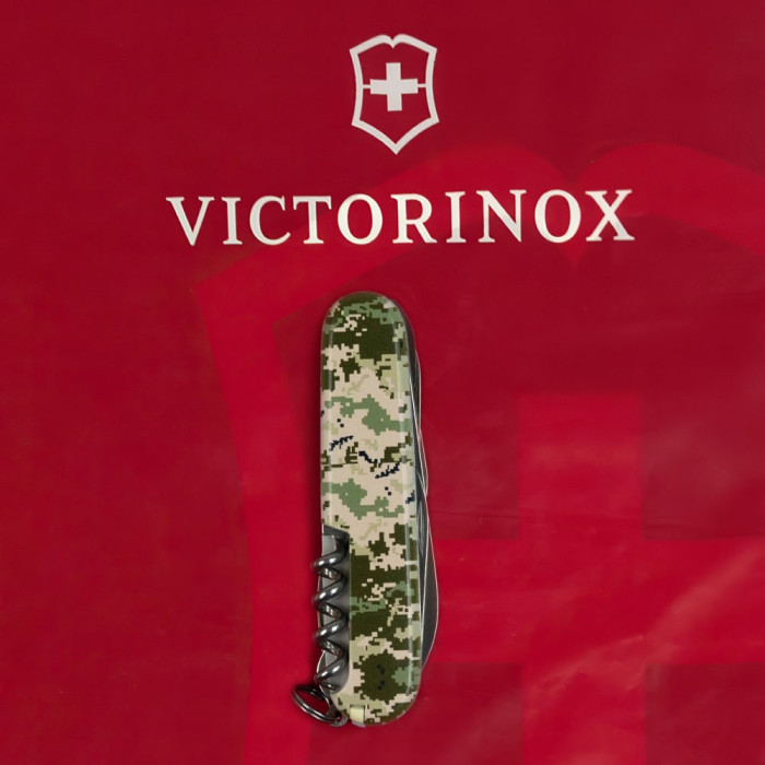 Нож Huntsman Army 91мм/15функ/Пиксель из кр. лого  