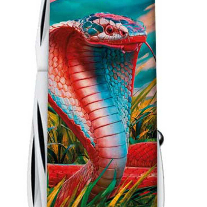 Складной нож Victorinox HUNTSMAN ZODIAC Красочная кобра 1.3713.3.Z4290pk  