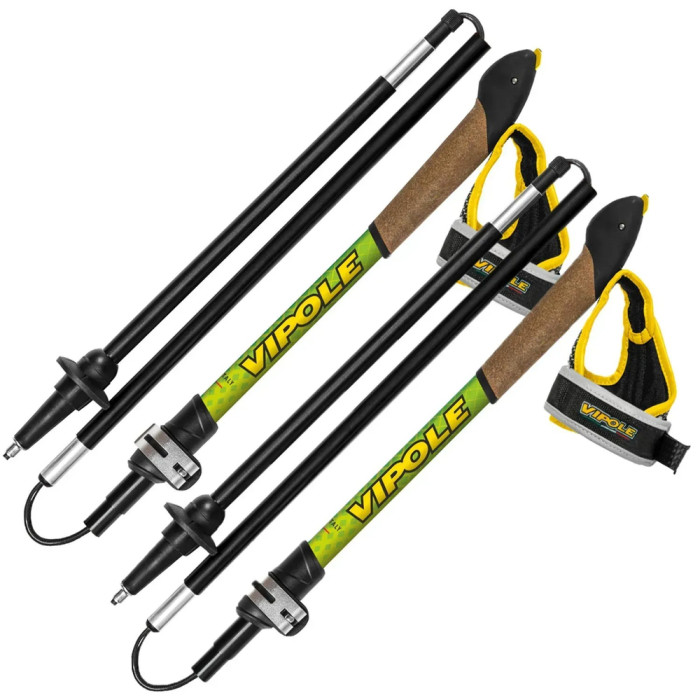 Палки для скандинавской ходьбы Vipole Treveller 130 Green DLX (S25 37)  