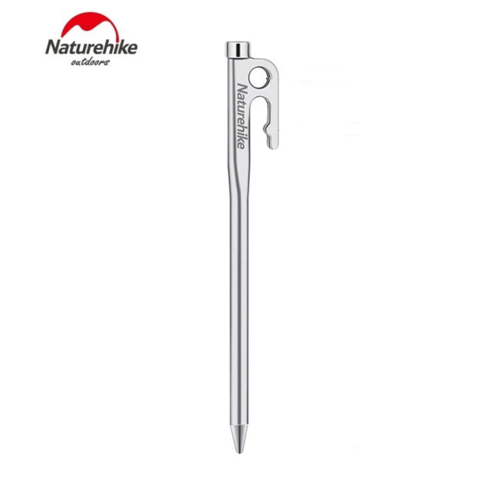 Колышек стальной Naturehike NH19PJ014, 35 см, серый  