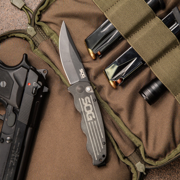 Нож Tac Ops Black Micarta (SOG TO1011-BX)  