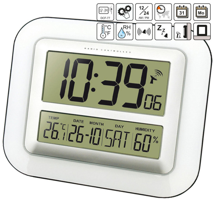 Часы настенные Technoline WS8006 Silver (WS8006)  