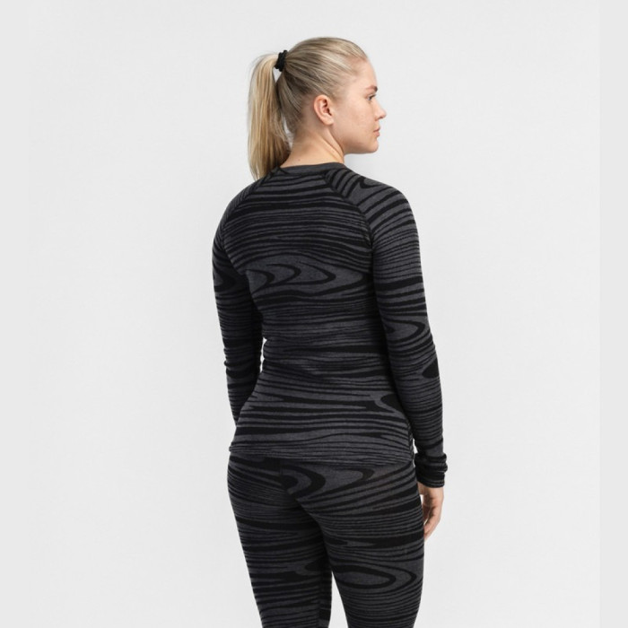 Термокофта жен. Aclima WarmWool 200 Crew Neck W's Black Motion XL  