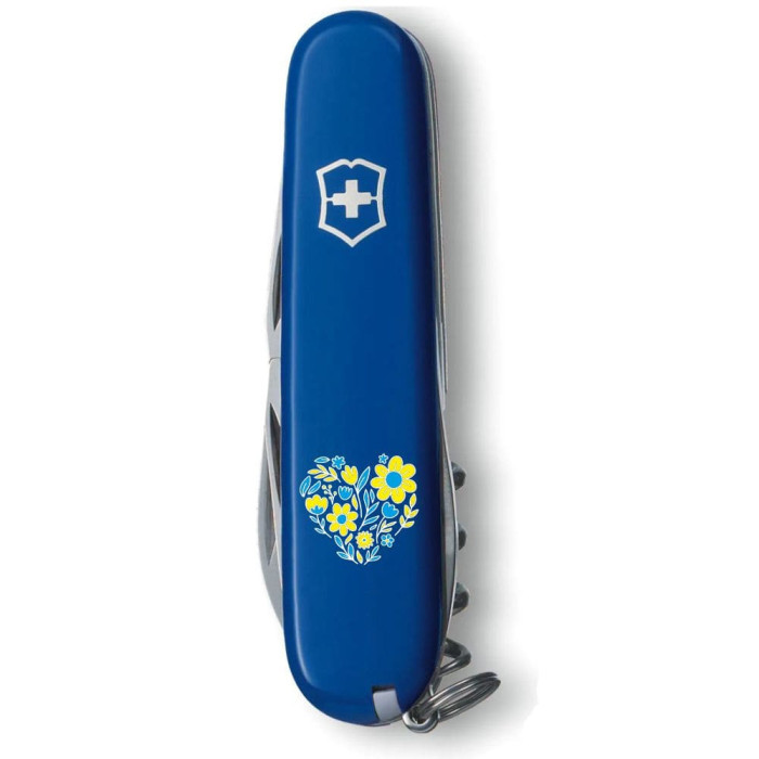 Складной нож Victorinox SPARTAN UKRAINE Цветочное сердце 1.3603.2_T1246u  