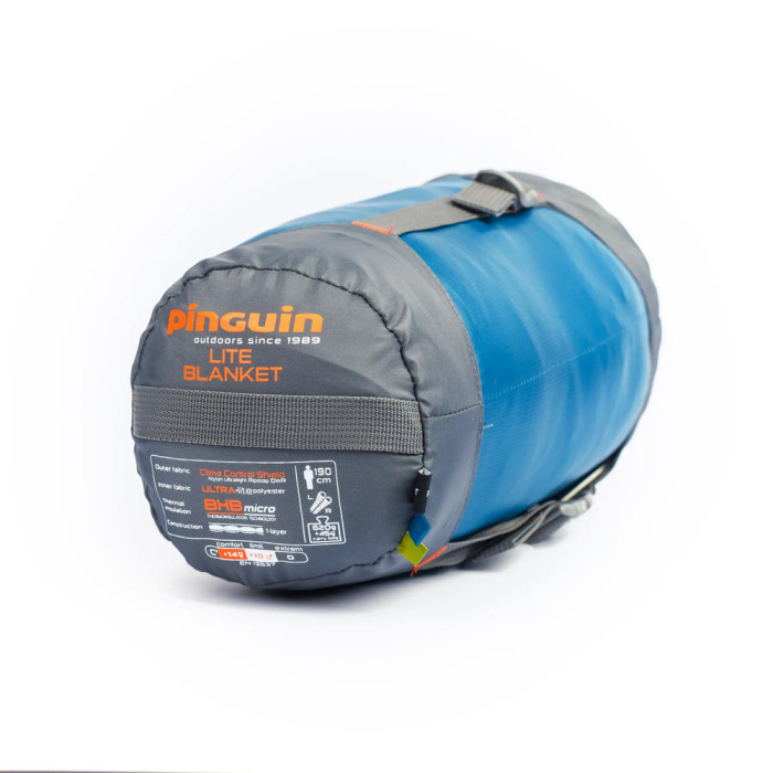 Спальный мешок Pinguin Lite Blanket (14/10°C), 190 см - Right Zip, Petrol (PNG 229462) 2020  