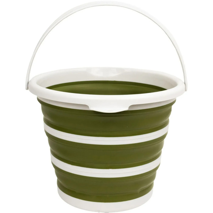 Ведро Tribe Water Bucket 10 л силиконовое T-FJ-0048, olive  