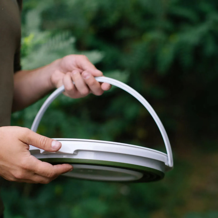 Ведро Tribe Water Bucket 10 л силиконовое T-FJ-0048, olive  