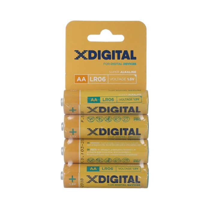 Батарейка X-DIGITAL LR 06 1ШТ.(Уп. 1x4 шт.) 
