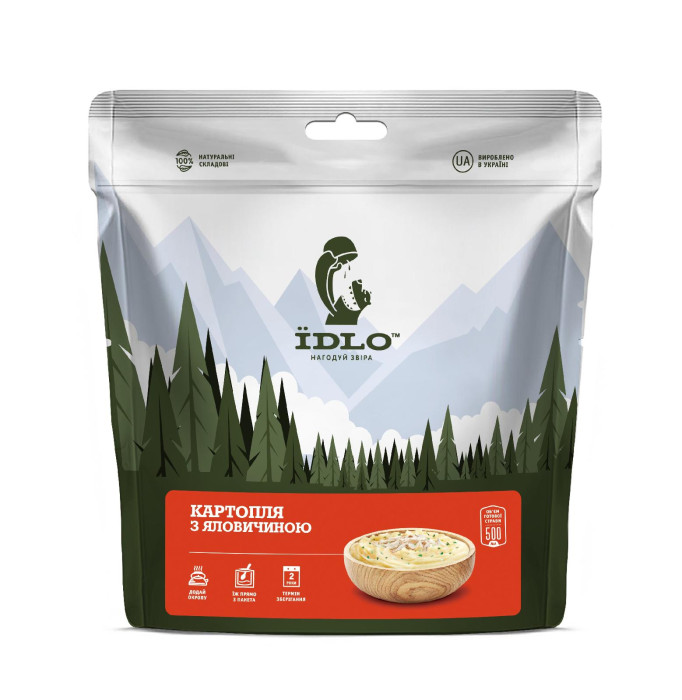 Пюре картофельное с говядиной IDLO  