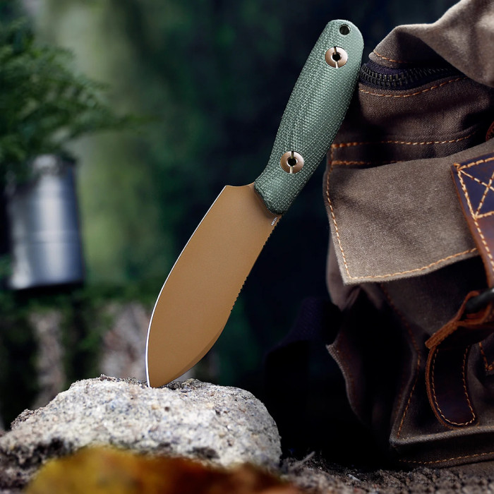 Нож Trivisa Aubergine-BM, 14C28N, G10, Зеленый (JM05-GM-14)  