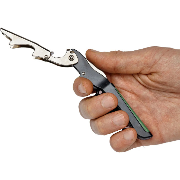 Штопор многофункциональный Due Cigni Gulliver. Цвет зеленый  