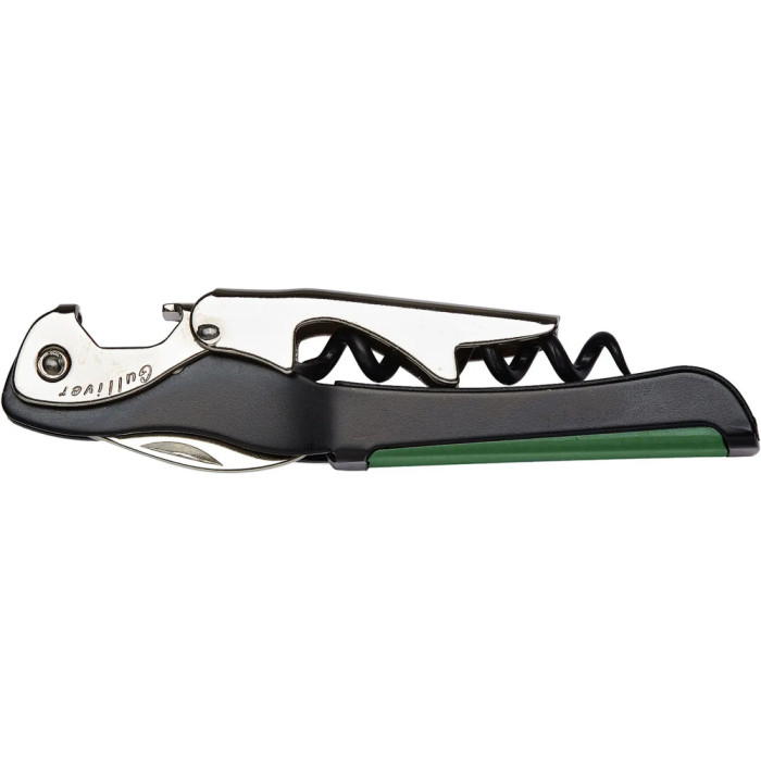 Штопор многофункциональный Due Cigni Gulliver. Цвет зеленый  