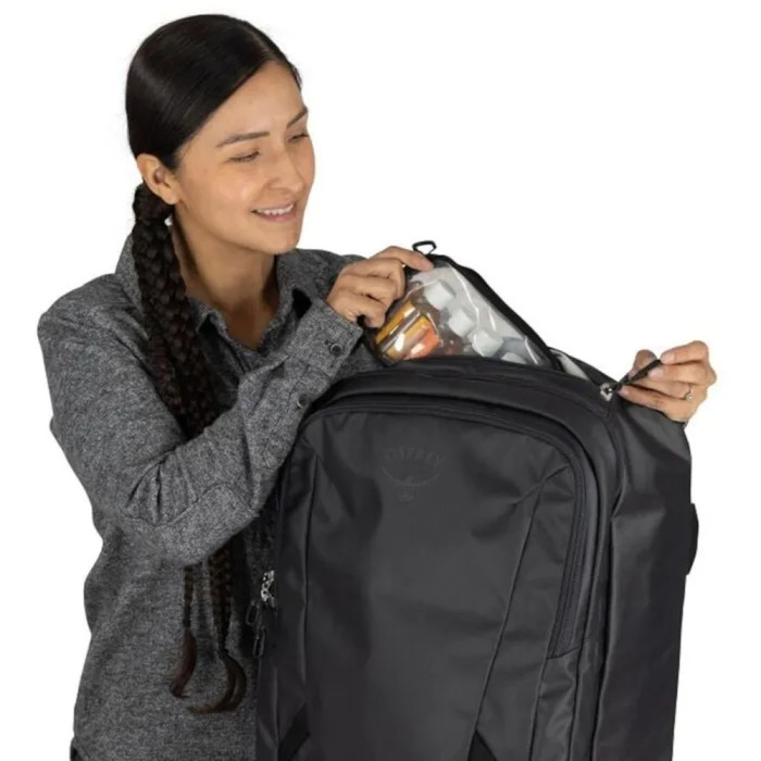 Сумка на колесах Osprey Transporter Wheeled Carry-On 38L raven black/black - O/S - черный  
