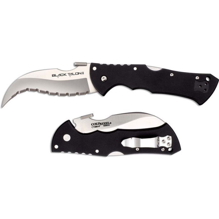 Нож складной Cold Steel Black Talon II Serrated Edged  