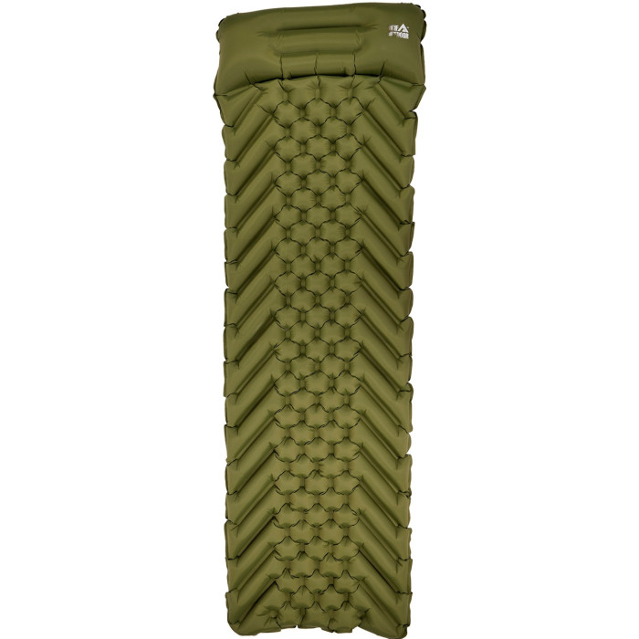 Надувной каремат Skif Outdoor Bachelor Ultralight. Размер 190х55х5 см. Olive  