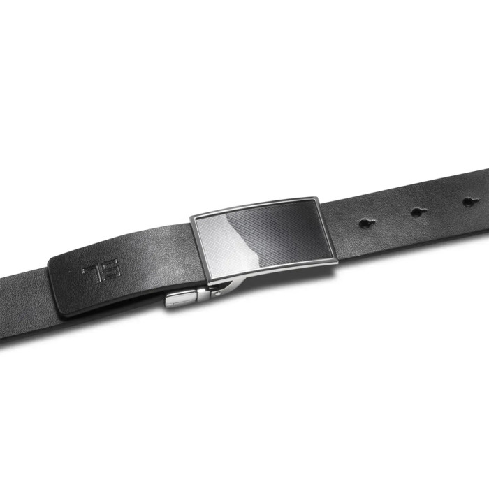 Ремень мужской кожаный Semi Line Black/Blue (P8234-0 L)  