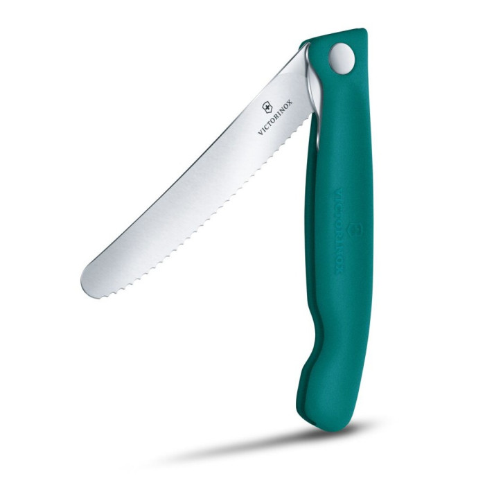 Складной нож для пикника Victorinox Swiss Classic 11см волн зел 6.7834.FC1  
