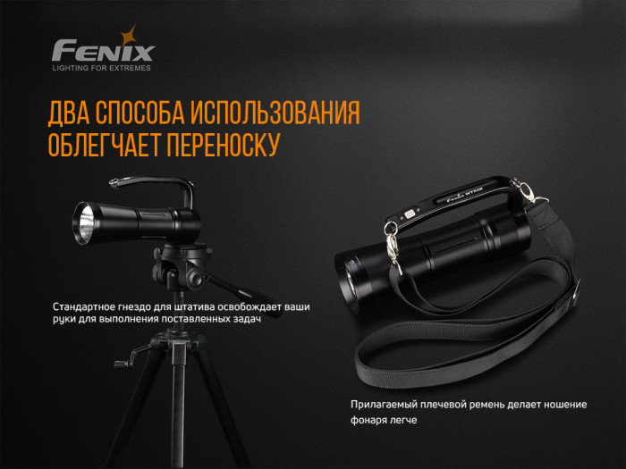 Туристический фонарь Fenix WT50R, 3200 лм.  
