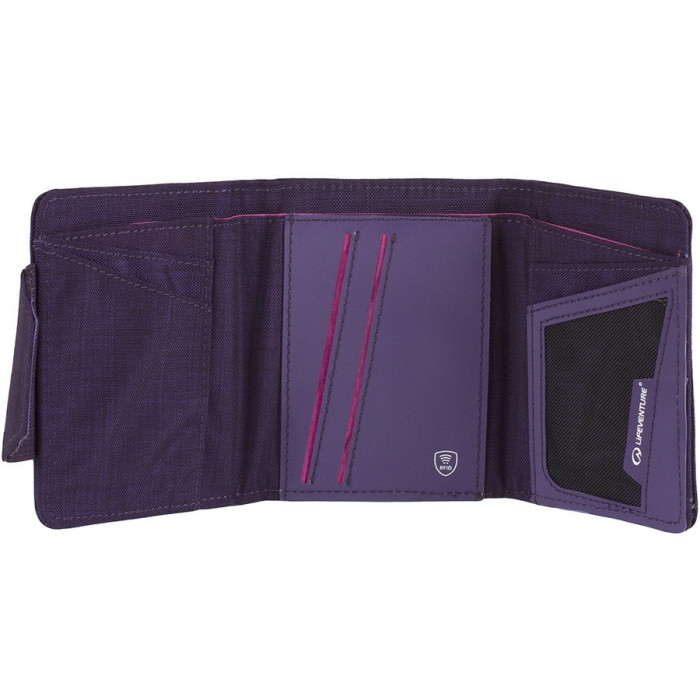 Кошелек RFID Lifeventure Tri-Fold Wallet, Purple  