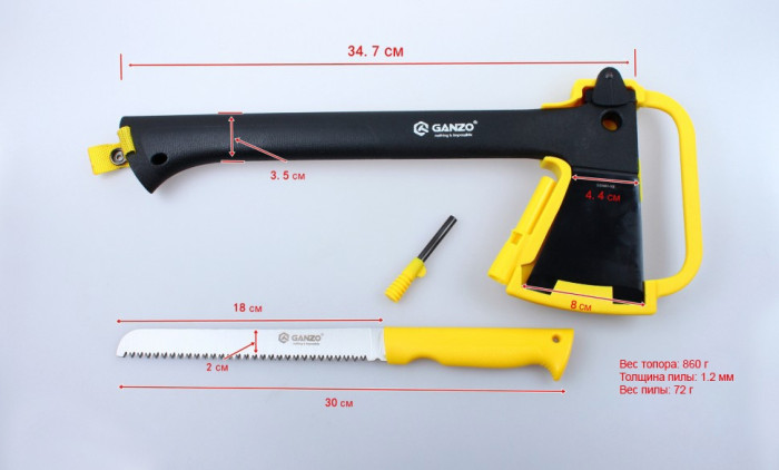 Топор Ganzo GSA-01ye  