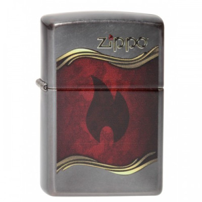 Зажигалка Zippo Flame Gray Dusk 28378.120