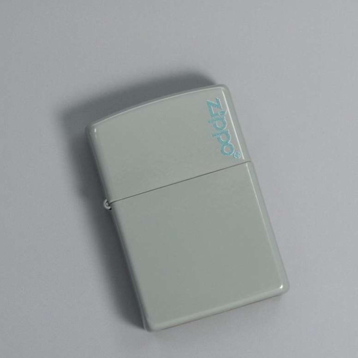 Зажигалка Zippo 49452 Flat Grey Zippo Logo (49452ZL)  