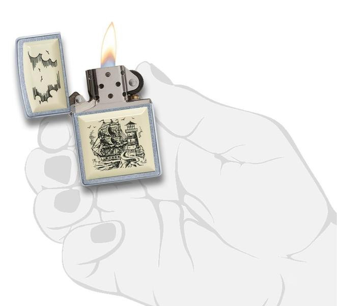Зажигалка Zippo 207 Scrimshaw Ship 29397  