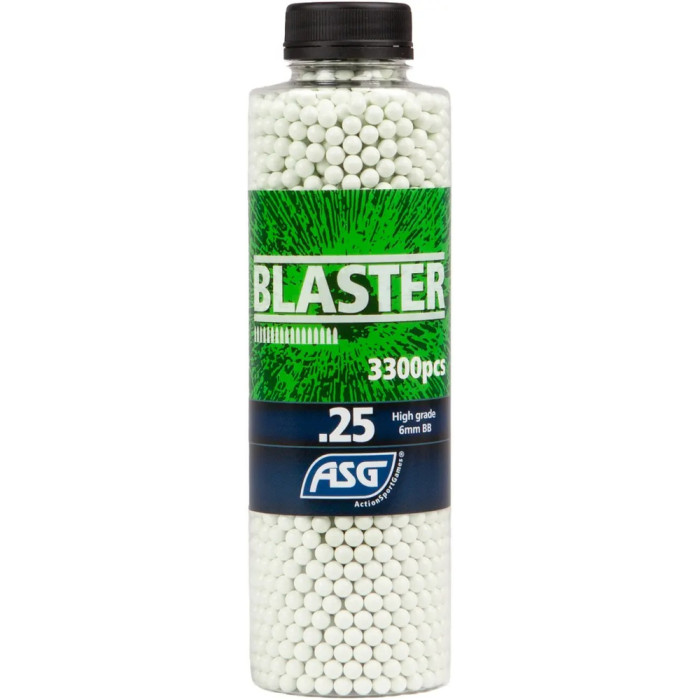 Страйкбольные шарики ASG Blaster White 6 мм 0,25 г 3300 шт  