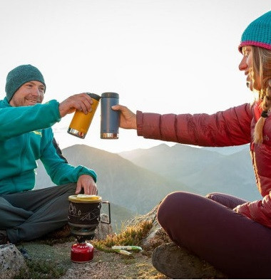 Термокружка Klean Kanteen TKWide Cafe Cap 355 мл - синяя  