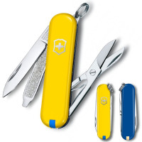 Нож Victorinox Classic SD Ukraine 58мм/7функ/желт-син