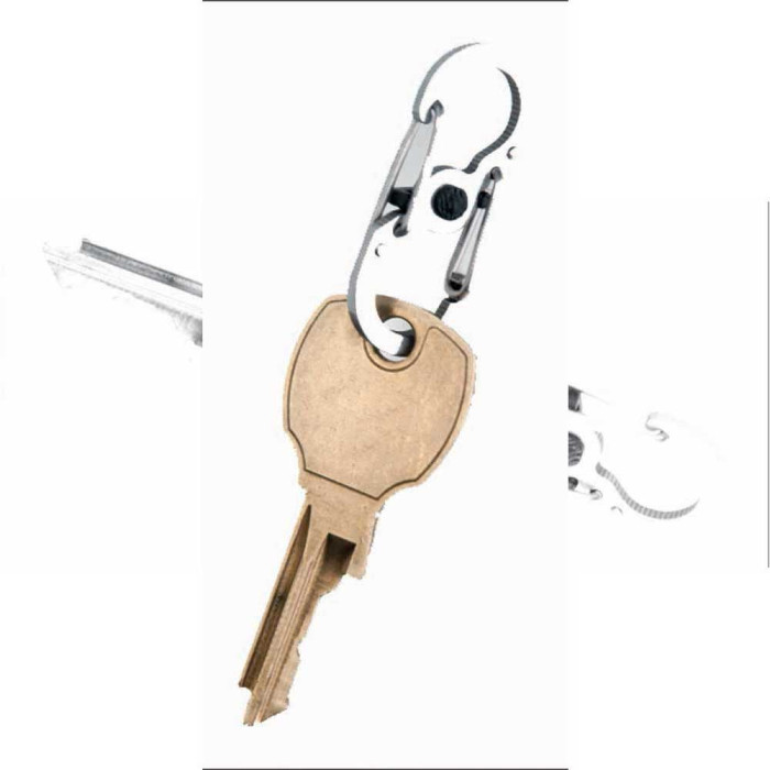 Набор карабинов Nite Ize S-Biner с фиксатором MicroLock 2 шт. Smoke (LSBPM-06T-2R3)  