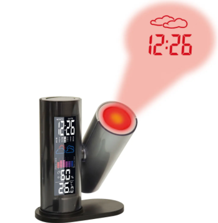 Часы проекционные Technoline WT514 - черные  