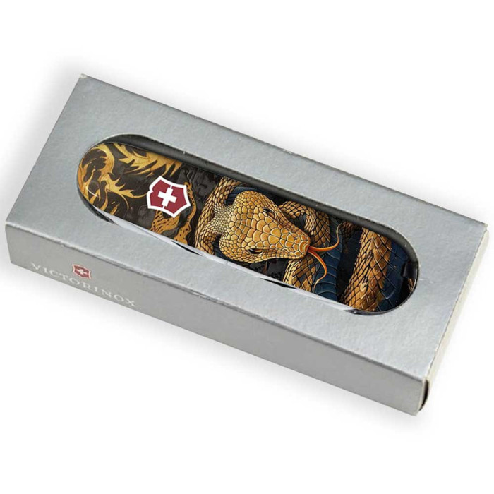 Складной нож Victorinox HUNTSMAN ZODIAC Деревянная змея 1.3713.3.Z4280pk  