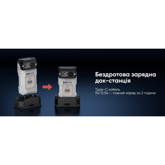 Фонарь Wuben X3, черный  