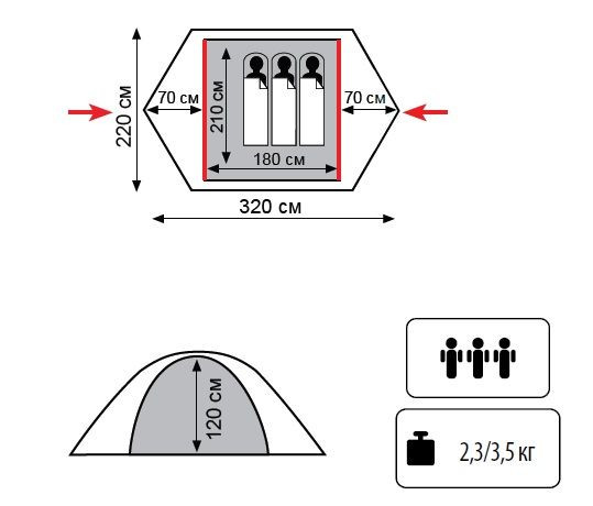 Палатка Tramp Hunter TLT-001.11  