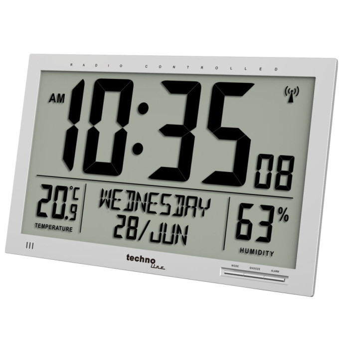 Часы настенные Technoline WS8013 Silver (WS8013) 