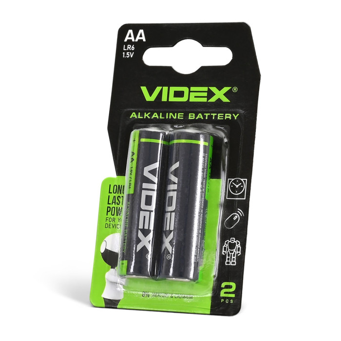 Батарейки щелочные Videx LR06/АА, SB 2 шт. упак  