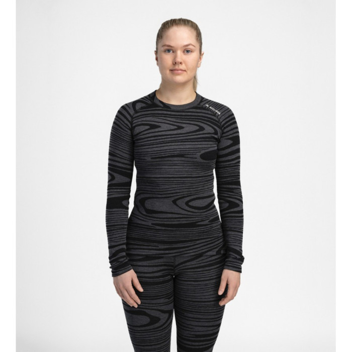 Термокофта жен. Aclima WarmWool 200 Crew Neck W's Black Motion XS  