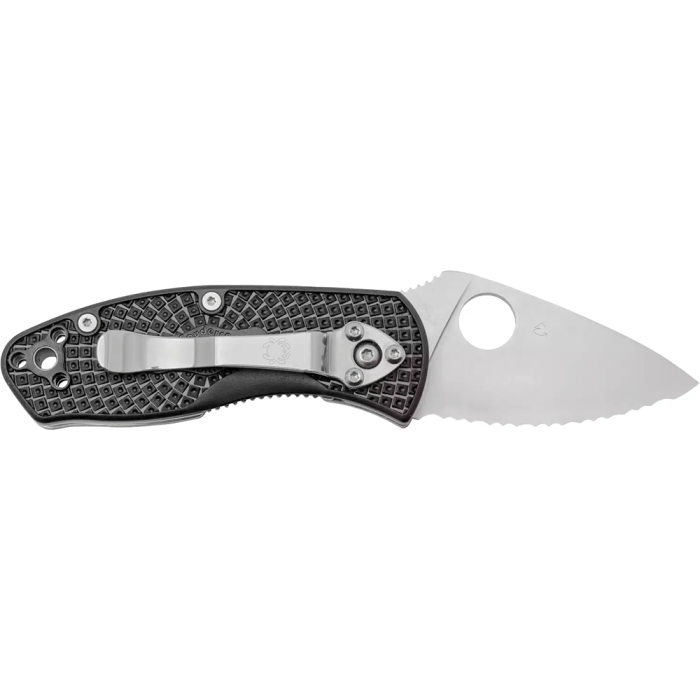 Нож Spyderco Ambitious, serrated black (C148SBK)  
