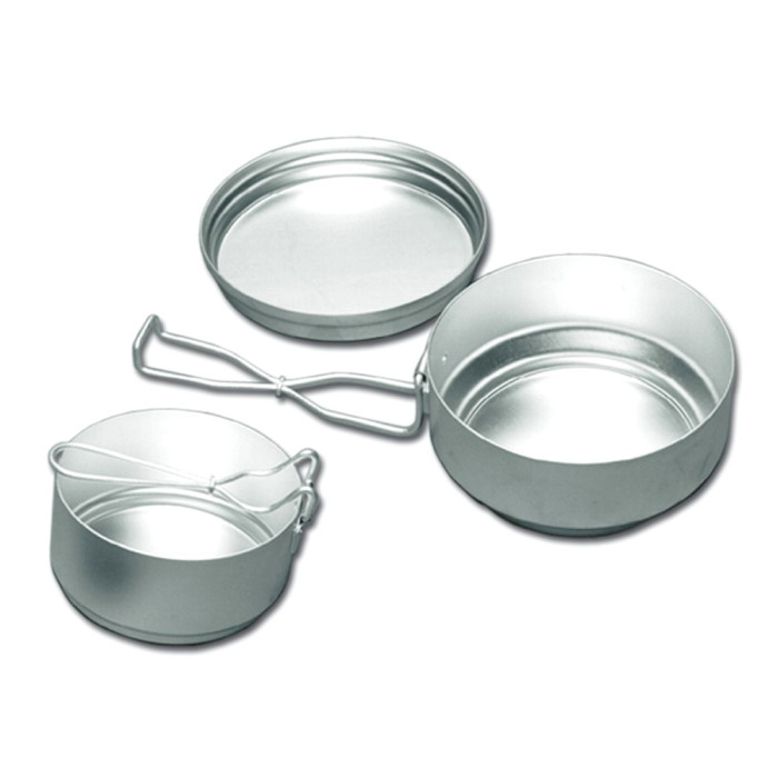 Набор туристической посуды Alb Forming 611 Three-Piece Mess Tin Set Aluminium  