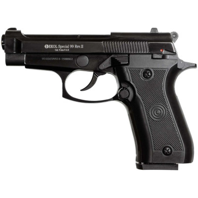 Шумовой пистолет EKOL Special 99 Rev-2, калибр 9 мм P.A.K., черный