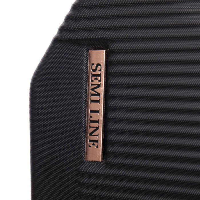 Чемодан Semi Line 24" (M) Black (T5821-4)  