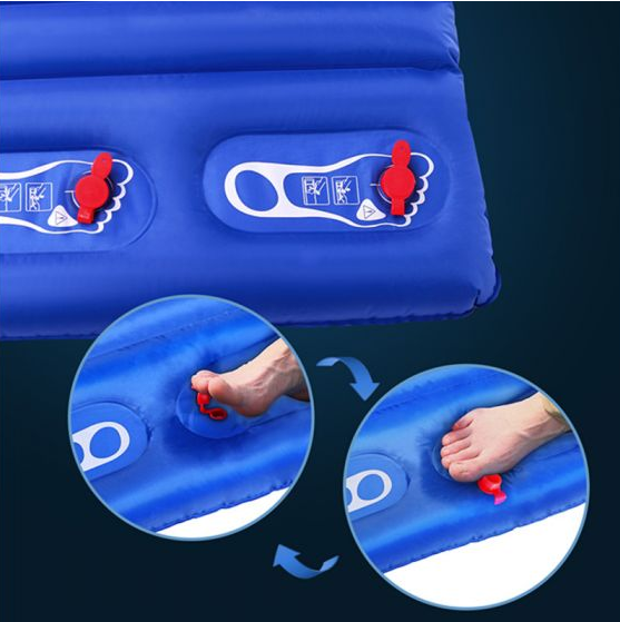 Надувной коврик KingCamp PUMP AIRBED DOUBLE (KM3589) BLUE  