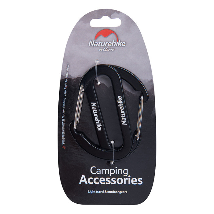 Карабин многофункциональный Naturehike 65 мм 2 pack NH15A002-H  