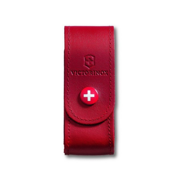 Чехол для ножей кожаный Victorinox на кнопке 2-4 слоя 84-91мм (4.0520.1)  