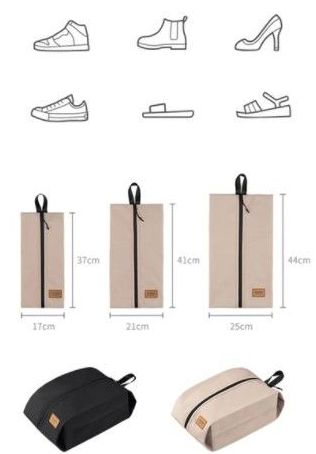 Чехол для обуви Naturehike Fan run S NH20SN001 черный  