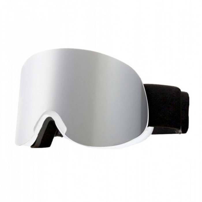 Маска для лыж и сноуборда Sposune HX041-4 Glossy White-Grey Mirror  
